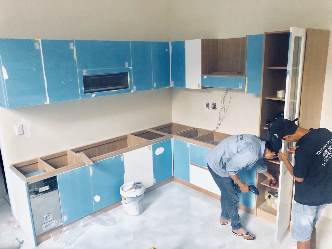 thi công tủ bếp đẹp